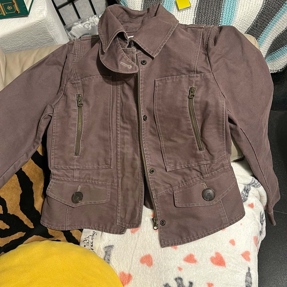 Short Brown Cargo Type Jacket - image 1